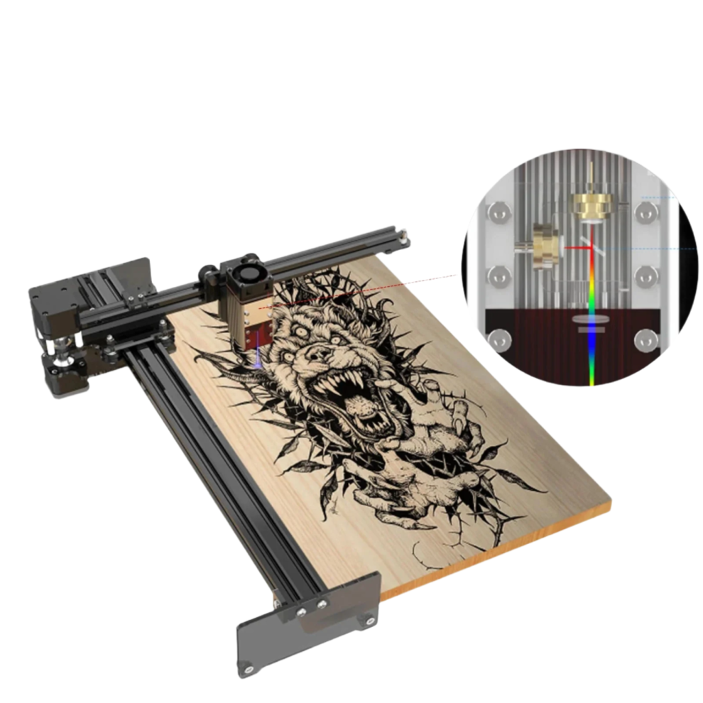 Neje 3 Plus Laser Engraver - 255 X 420 Mm Professional Wireless Laser Cutter With Lightburn Compatibility 7445040827812