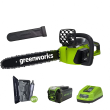 Greenworks 40V Brushless Chainsaw with 16-Inch Oregon Saw Chain & Bar - Original Greenworks Garden Tool