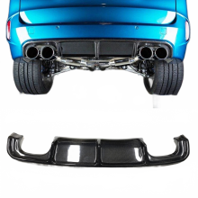 Real Carbon Fiber Rear Bumper Diffuser Lip & Spoiler Plate for BMW F85 X5 M/X5M & F86 X6 M/X6M (2015-2019) - Premium Body Kit Splitter