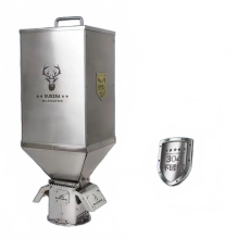 Square Pellet Fuel Hopper & Accessories for Outdoor Camping Firewood Stoves