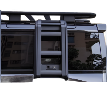 OE Style Black & Silver Side Folding Access Ladder for Defender 110 (2020-2024 L663)