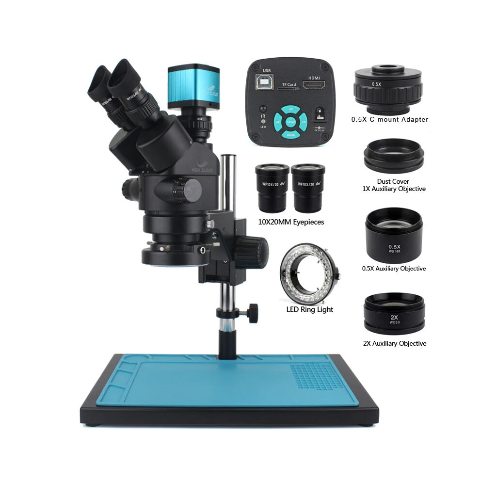 Advanced 48Mp 4K Hdmi Usb Video Camera With 3.5X-90X Continuous Zoom, Stereo Trinocular Microscope & Ctv Adapter 711181520545
