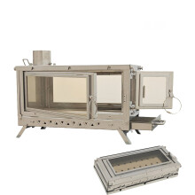 Compact Titanium Alloy Folding Fireplace with Secondary Air Intake for Outdoor Camping