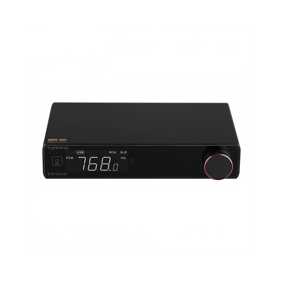 Topping E70 Velvet Ak4499ex Hifi Audio Dac Decoder - Bluetooth 5.1, Ldac 24Bit/96Khz, Dsd512, Pcm768khz, Remote Control Included 744759749819