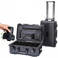 Professional Waterproof Trolley Case: Complete Storage Organizer for SLR Camera Lenses & Photographic Equipment