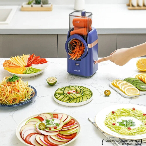 Multi-Function Electric Chopper & Slicer: Shred, Grate, and Slice with Ease