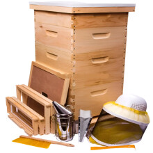 20-Frame Langstroth Beehive Kit with Metal Roof by Honey Keeper