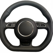 Audi A3/A4/A5/A6/A7/Q3/Q5/Q7 Fully Perforated Flat Bottom Steering Wheel Assembly