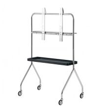 Compact Mobile TV Stand with Wheels - Fits 43 to 70 Inch Screens