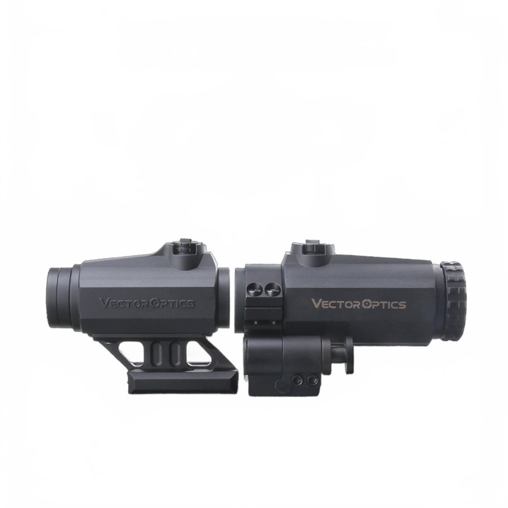 Maverick Series 3X22 Dot Sight & Magnifier Combo With Qd Mount For Ar-16 Hunting & Competition Red 744110603569