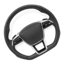 Audi A6/A7 C8 2019-2022 Upgraded S6/S7/RS6/RS7 Sport Flat Bottom Leather & Alcantara Steering Wheel Assembly