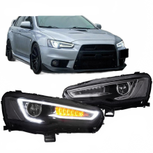 LED Headlight Assembly for Mitsubishi Lancer 2008-2017 - Plug and Play Car Tuning Light Parts