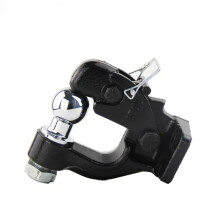 Heavy-Duty 8-Ton Forged Off-Road Trailer Hitch Ball Pintle Hook with Receiver Pin for Trucks