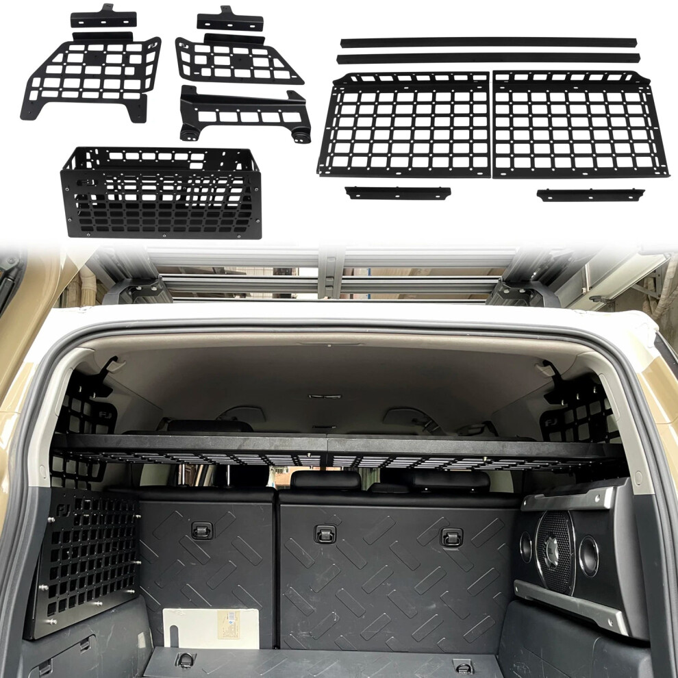 Cgz Molle Panels For Toyota Fj Cruiser 2007-2023: Rear Boot Trunk Shelf & Cargo Storage Organizers 7445021931934