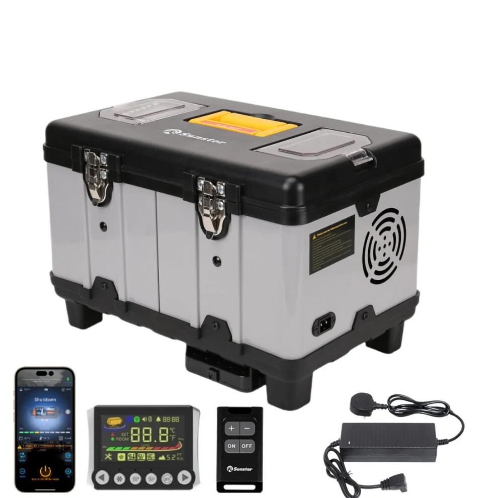 Versatile 8Kw Diesel Air Heater With Altitude Mode & App Control For Cars, Rvs, And Campers 7445024995902