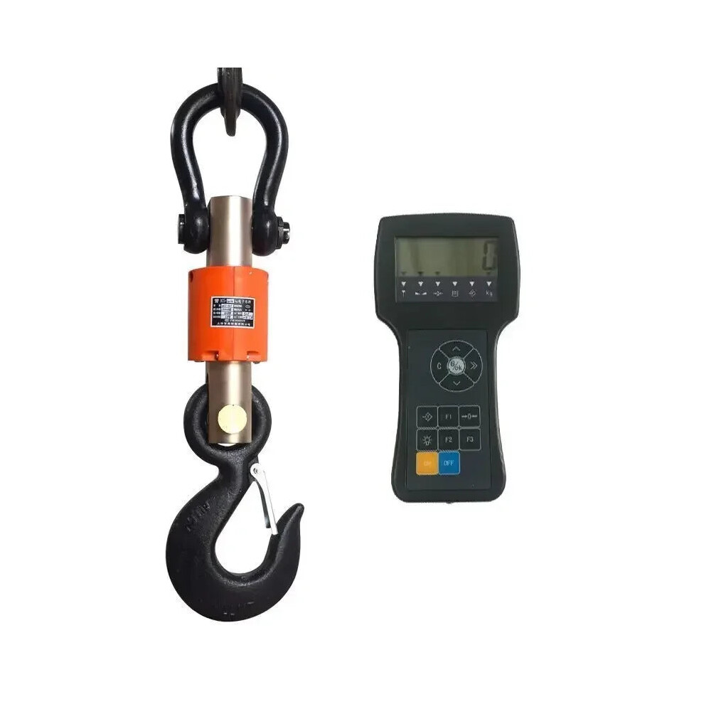 Heavy-Duty Electronic Crane Scale With Wireless Printing & Hook - 3T, 5T, 10T Capacity 313024566576