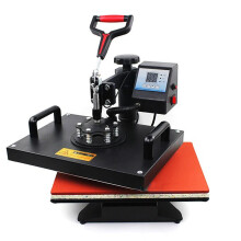 Versatile 30x38cm Heat Press Machine for T-Shirts & Phone Covers - Hot Stamping & Transfer Printer
