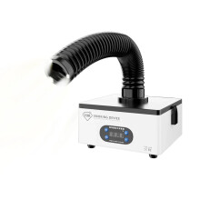 Compact 150W Mini Portable Fume Extractor for Fiber CO2 Laser Engraving & Welding Repair - Dual Voltage 220V/110V