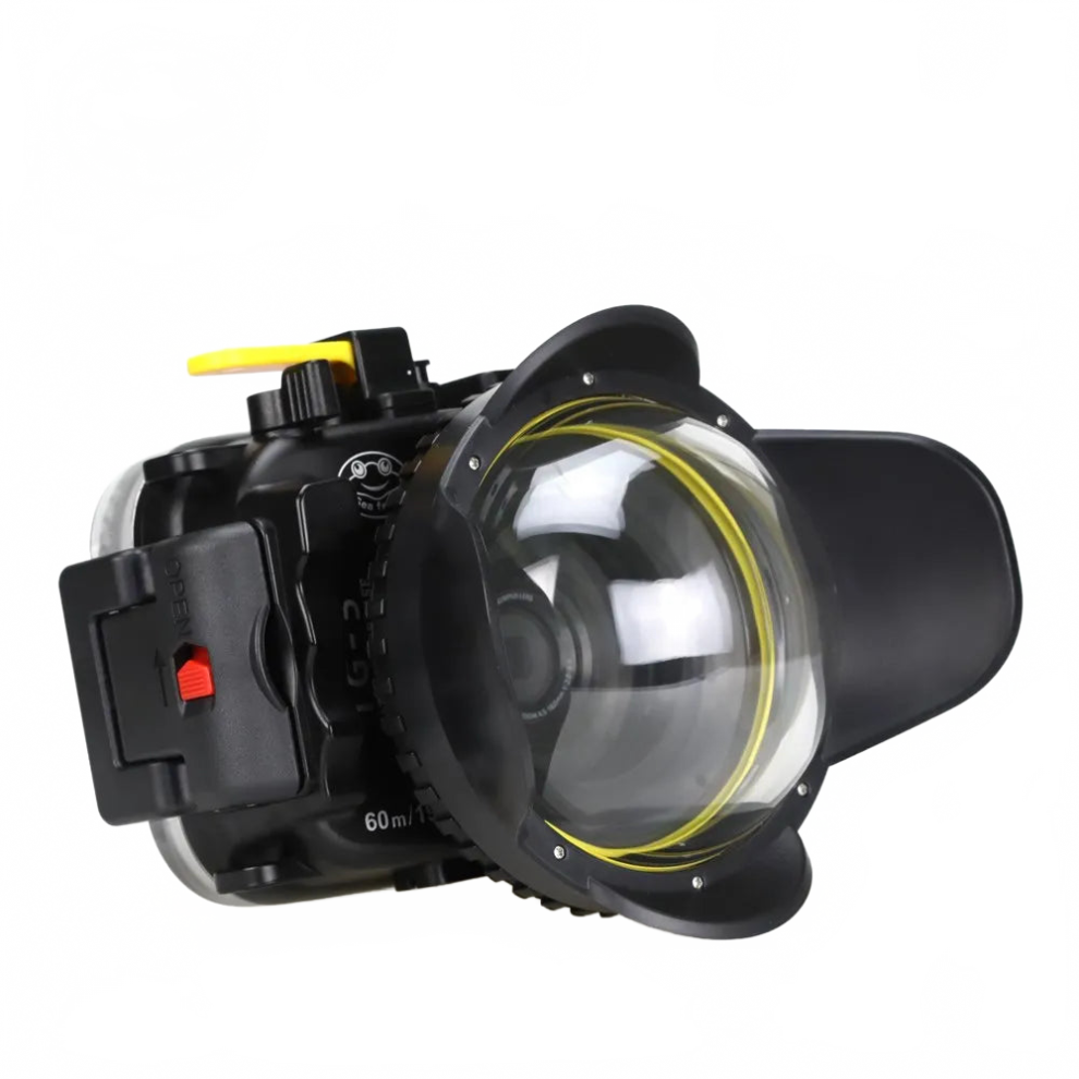 Seafrogs 40M/130Ft Underwater Housing For Olympus Tg-5 Camera With 67Mm Filter & Fisheye Lens Red 313115062079