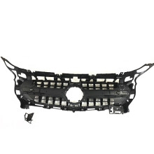 Premium Black & Silver Front Grille for Mercedes Benz AMG GT S C190/R190 (2015-2016) - Sleek Racing Design