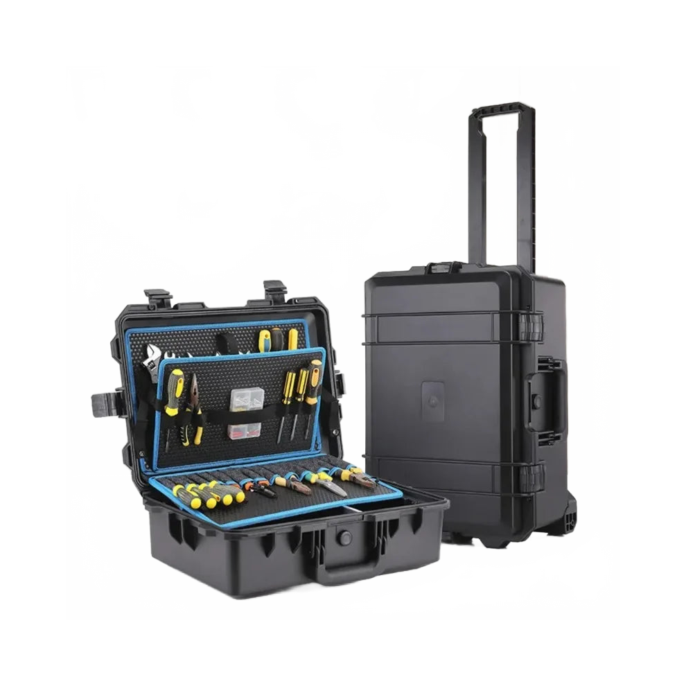 Large Multifunctional Drawbar Toolbox For Woodworking & Electrical Repairs - Ultimate Hardware Organizer 711181733228