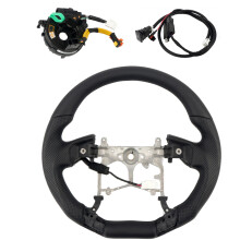 Tailored Perforated Black Leather Steering Wheel Cover for Toyota Tacoma (2016-2023)