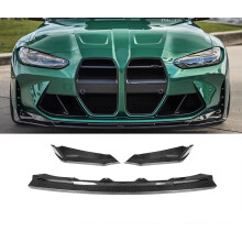 BMW G80/G82 M3/M4 2021-2022 V-Style Dry Carbon Fiber Front Body Kit - Bumper Spoiler, Diffuser, Splitter Lip Exterior Parts