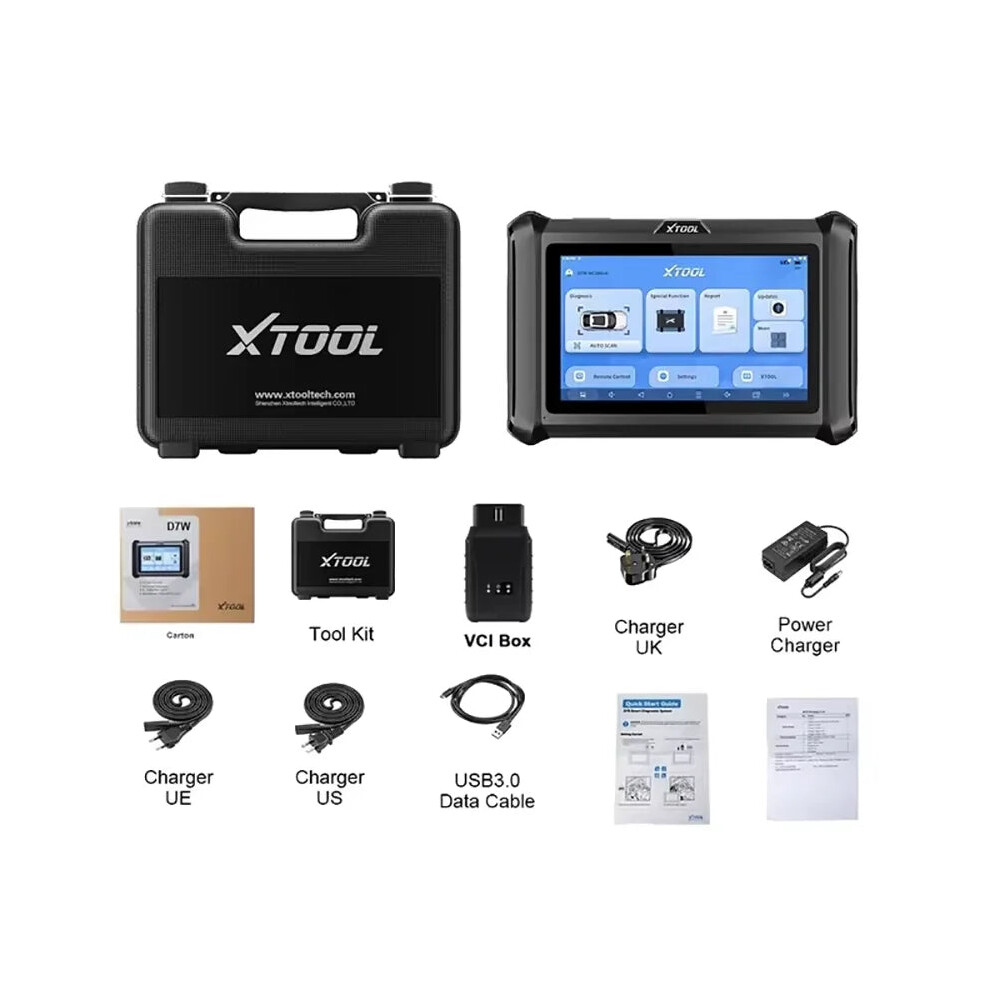 Xtool D7w Bidirectional Car Scanner With Ecu Coding & 36 Special Functions - Free Software, Can Fd, Doip, Fca Immo Compatible 705353154850