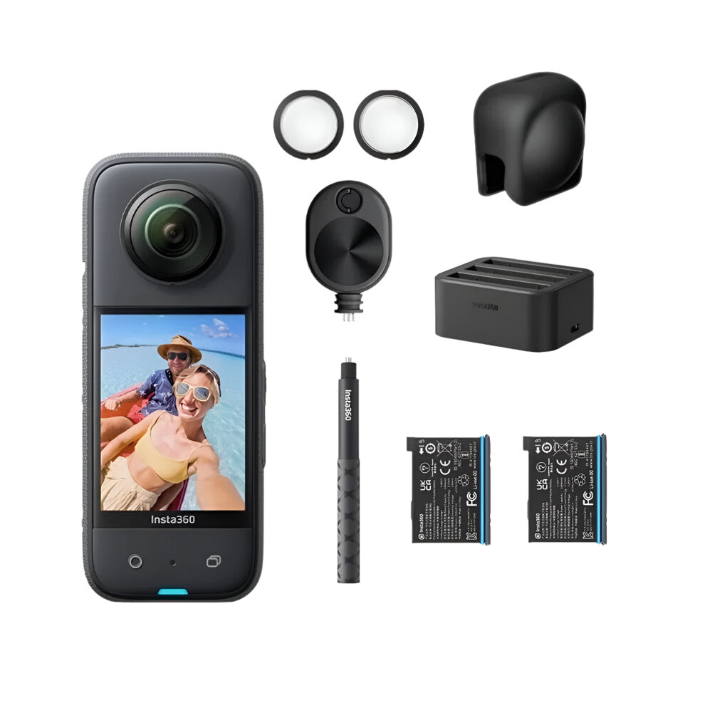 Insta360 X3 Action Camera - 5.7K Hdr Video, Waterproof, Flowstate Stabilization, 72Mp Photos, Original Insta360 One X3 7445017770776
