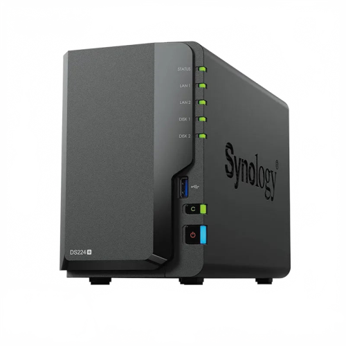 Synology DS224 2-Bay NAS DiskStation: Personal Cloud Storage Server for Home Network - Diskless