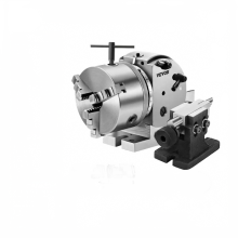 Precisie 125 mm semi-universele verdeelkop met indexeerplaten, losse kop en 3-klauwplaat voor boren en frezen