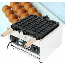 Compact Nonstick Electric Bubble Waffle Maker - Perfect for Bite-Sized Treats