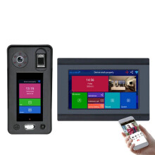 Smart 7-Inch Wireless Video Door Phone with 1080p Camera, WiFi Connectivity, and Advanced Face Recognition for Secure Entry