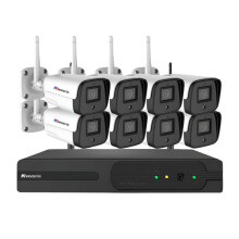 5MP Tuya App WiFi Video Surveillance Kit - 8CH Outdoor Waterproof Security IP Camera Wireless System with 8 Channel NVR