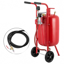 10-Gallon Portable Air Sandblaster Kit - 125 PSI Pressure for Specialized Surface Treatment