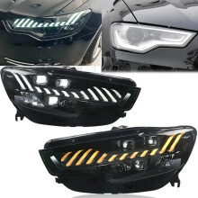 Audi A6 Full LED Headlight Set (2012-2015) - Dynamic DRL & Turn Signal Assembly (2pcs)