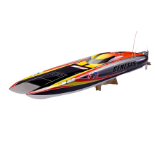 Genesis Katamaran-Rennboot aus Fiberglas mit Elektroantrieb – Einzelner 3674/4082-Motor & 120A/180A-Regler