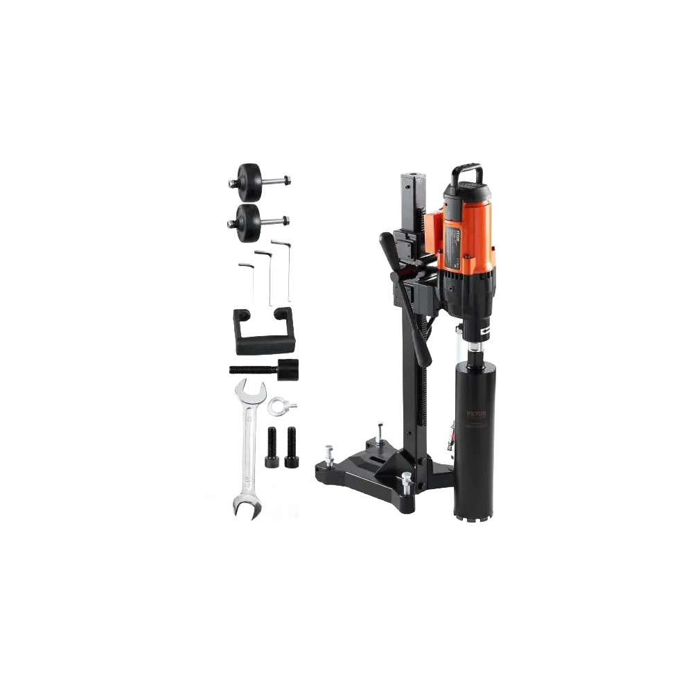 Heavy-Duty 2500W Electric Diamond Core Drill Machine With 750 Rpm And Casters For Concrete Drilling 7445049488441