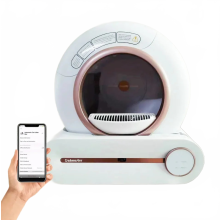 Smart Automatic Self-Cleaning Cat Litter Box with App Control & Ionic Deodorizer - Advanced Cat Toilet Tray for Hassle-Free Pet Care