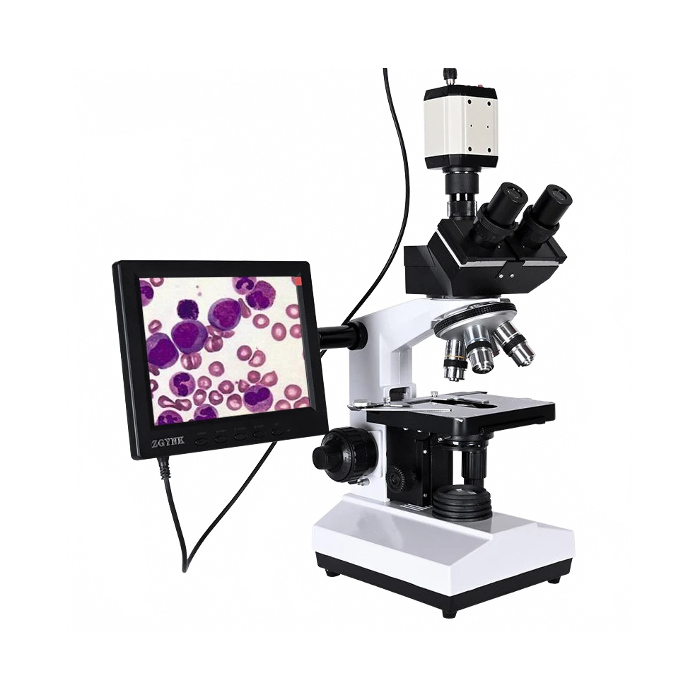 Advanced 2500X Trinocular Biological Microscope With 8-Inch Lcd & Multi-Output Digital Ccd Camera 313051340361
