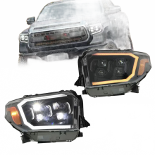 Toyota Tundra 2014-2020 LED Headlights: 4-Lens Front Head Lamp Assembly with DRL & Turn Signal