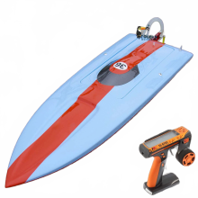 High-Speed E36 RC Racing Boat - Fiberglass, Wireless Control, Waterproof RTR Model Toy for Boys (THZH1529)