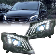 Mercedes Benz Vito & Metris LED Headlight Assembly (2016-2022) - 2pc Set for V-Class V260/V250 W447