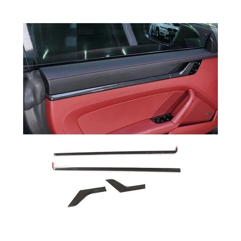 Premium Carbon Fiber Interior Trim Set For Porsche 911 992 - Steering Wheel, Gear Shift, Door Handles, And Window Controls 7445047783722