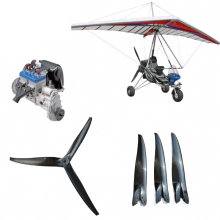 High-Performance Rotax 582 Carbon Propeller for Ultralight and Powered Parachutes