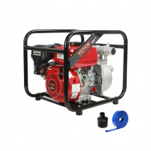 7HP Gasoline Engine Water Pump - 142-265 GPM, 22ft Suction, 4-Stroke Gas-Powered Trash & Water Transfer Pump for Irrigation & Pool