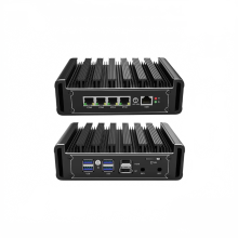 iKuaiOS G31 Lüfterloser Mini-PC – Intel Pentium Core i3 der 12. Generation, Quad-2,5-GbE-Ethernet, I für Firewall, Router, PVE, ESXi