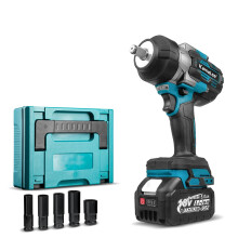 Kamolee 3100Nm Brushless Cordless Impact Wrench - 1/2 Inch Handheld Power Tool Compatible with Makita 18V Battery