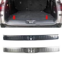 Toyota Land Cruiser 300 LC300 2022-2023 Stainless Steel Rear Bumper Guard & Trunk Door Scuff Plate Cover