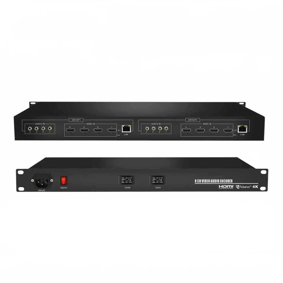 Orivision 8-Channel 4K Hdmi Ip Video Streaming Encoder - H.264/H.265, 1080P/60, Factory Supplier 313033368338